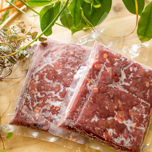 使い易いサイズの鹿ミンチ肉250gパック×2セット販売開始!