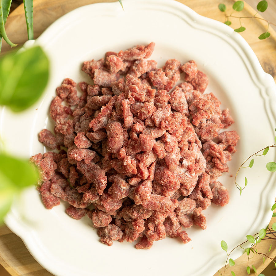 鹿の粗挽きパラパラミンチ500g(犬用/猫用)