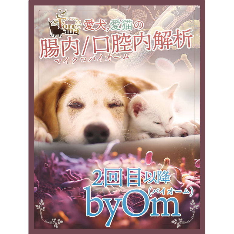 2回目以降の方用「byOm(バイオーム)」 - 犬と猫の腸内細菌解析